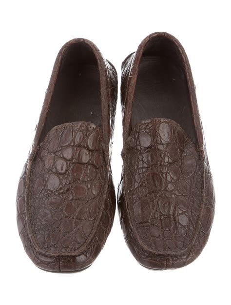 prada crocodile skin loafers|Men's Prada Designer Loafers .